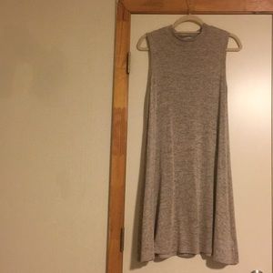 High neck casual dress
